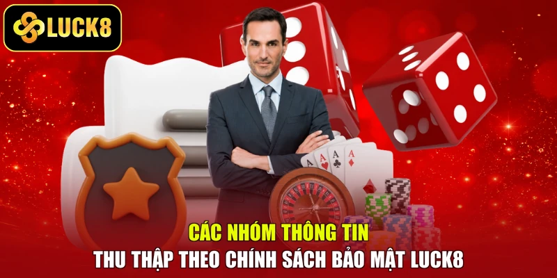 Các nhóm thông tin thu thập theo chính sách bảo mật Luck8