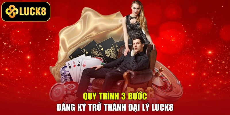 Quy trình 3 bước đăng ký trở thành đại lý LUCK8